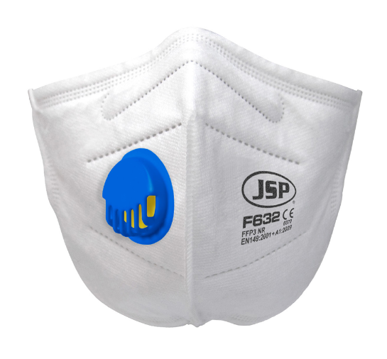 Disposable Vertical Fold Flat Mask FFP3V (F632) - Pack of 2